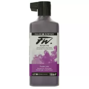 Image of Daler-Rowney FW Artists Acrylic Ink 180ml Purple Lake