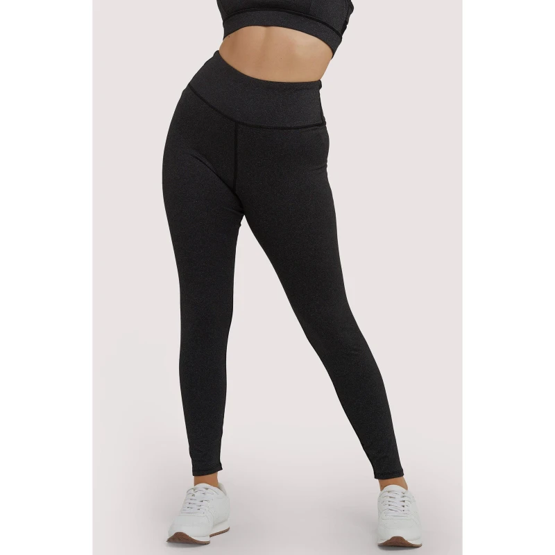 Image of Wolf and Whistle Grey Marl Long Leggings Grey female 8