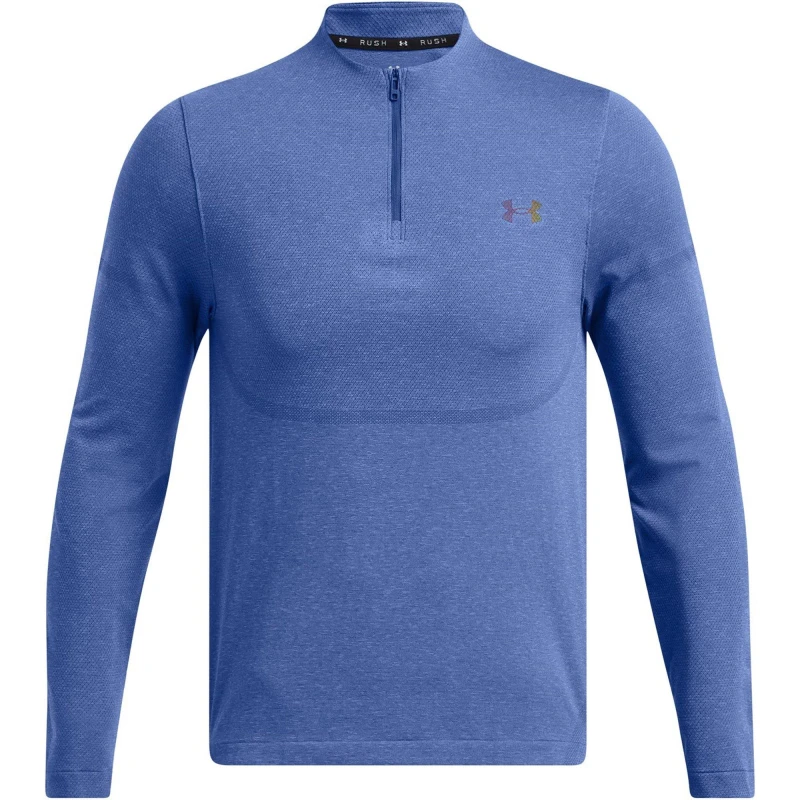 Image of Under Armour Mens Long-Sleeve Performance Gym Top Blue male M