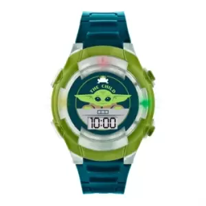 Image of Disney Mandalorian Green Digital Watch MNL4031