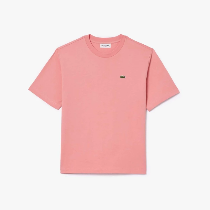 Image of Lacoste Relaxed-Fit Soft Cotton T-Shirt Pink female 8