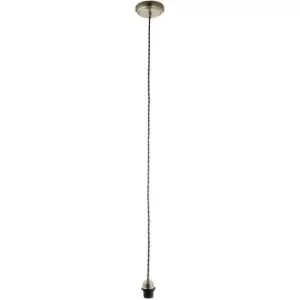 Image of Endon Directory Lighting - Endon Cable Set - Ceiling Pendant Light Antique Brass, E27