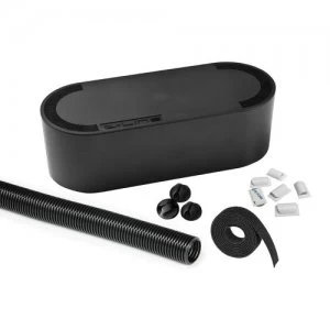 Image of D-Line Cable Management Desk Kit Large Black Ref CTDKLGEB