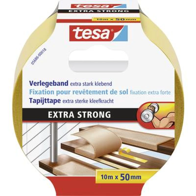 Image of Tesa tesa EXTRA STRONG 05686-00018-11 Gaffer tape Orange (L x W) 10 m x 50 mm 05686-00018-11