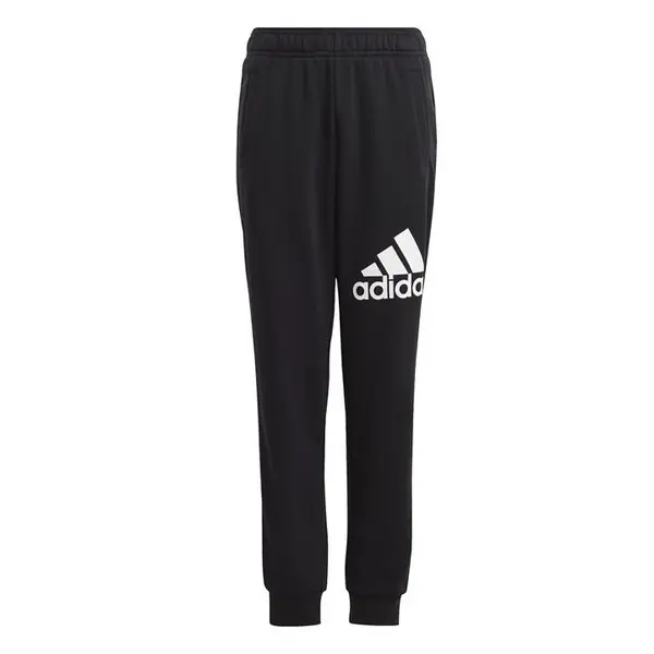Image of adidas Essentials Regular Fit Big Logo Cotton Joggers - Black 9 - 10 Years
