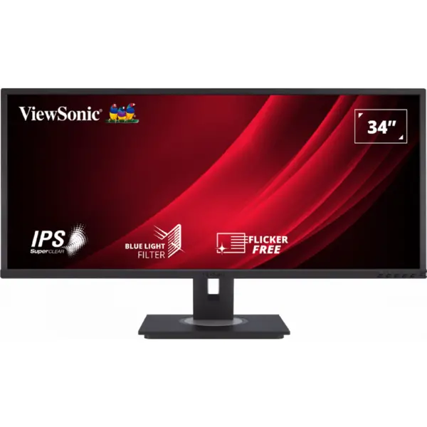Image of ViewSonic 34" VG3456 UltraWide Quad HD Curved IPS LED Monitor