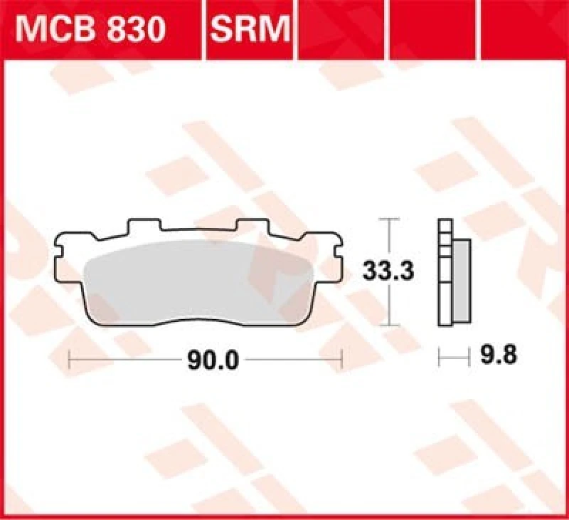 Image of TRW Lucas Brake lining MCB830