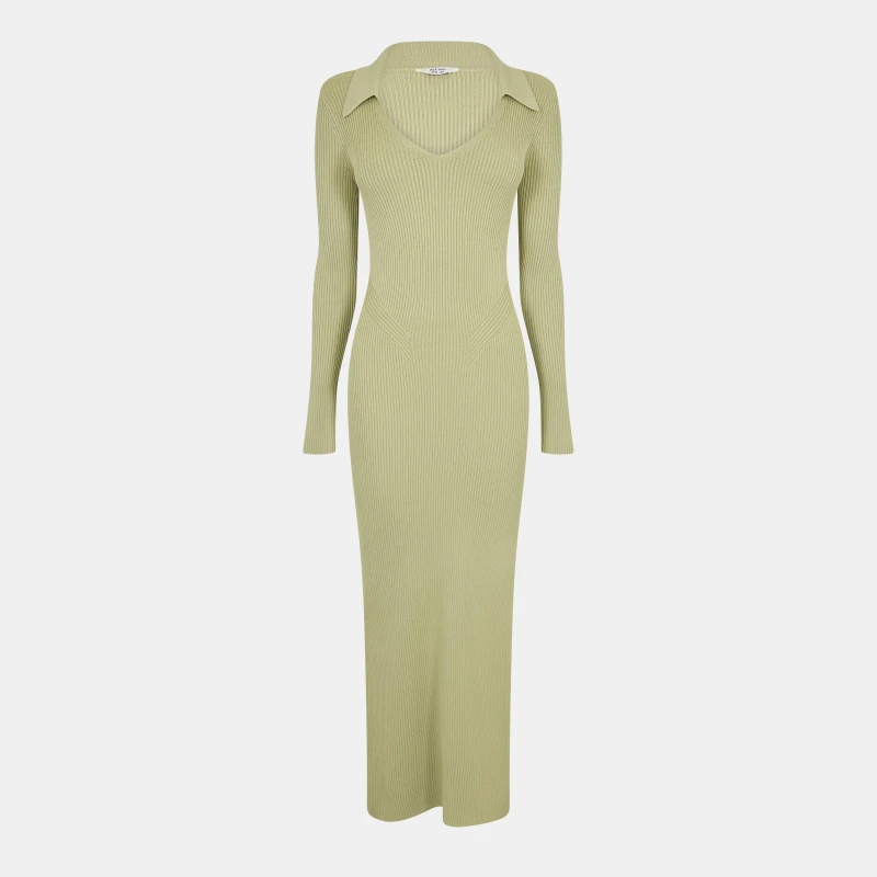 Image of Jack Wills Polo Midi Dress - Green Green 6