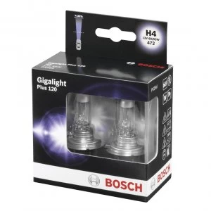 Image of Bosch 1987301106 Gigalight Plus 120 Xenon Bulb H4 12 V 60/55 W P43T 2 Set