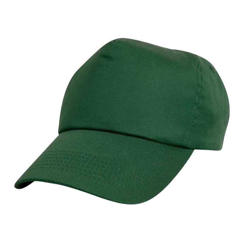 Image of Result Cotton Baseball Cap in Bottle Green Bottle Green Unisex One Size