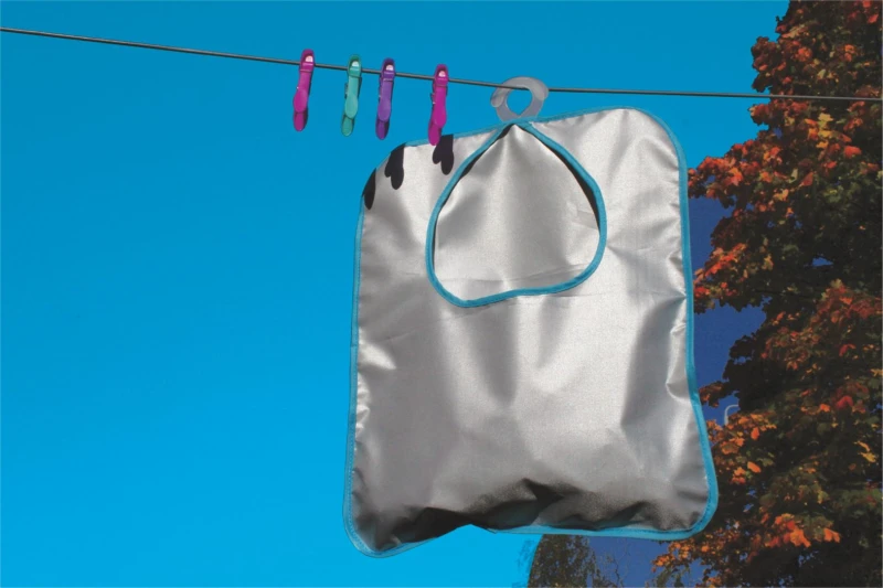 Image of Hanging Fabric Peg Bag Clothes Line Laundry Washing Basket Storage Pouch Hanger ELV-405904 Peg Basket