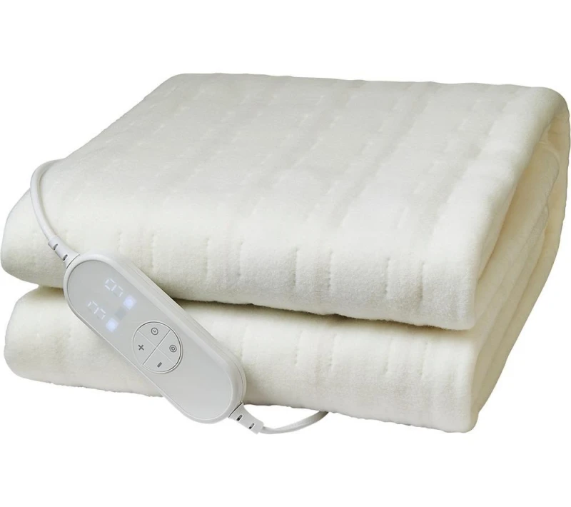 Image of Morphy Richards EverCosy Fleece Heated Throw - Cream, 150 x 70cm 5056765401618