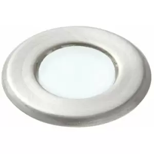 Image of Loops - IP67 Outdoor LED Ground Light 0.8W Daylight White Steel Flush Decking Floor Lamp