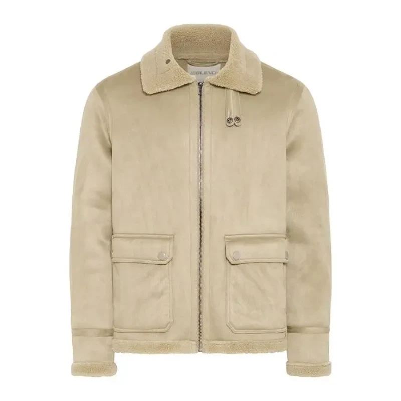 Image of Blend Polyester jacket Blend Fischer Beige Male XL