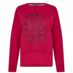 Image of Ted Baker Printa Sweatshirt - Pink