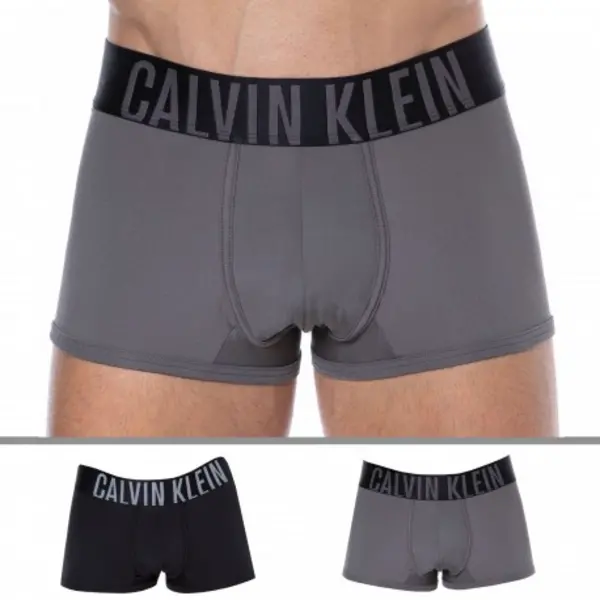 Image of Calvin Klein 2-Pack Intense Power Microfiber Boxer Briefs - Black XL