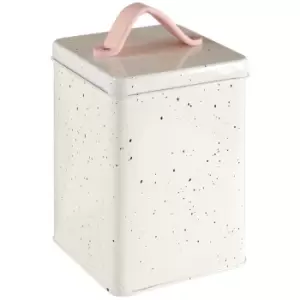 Image of Sweet Heart Storage Canister - Chrome/Black Speckle