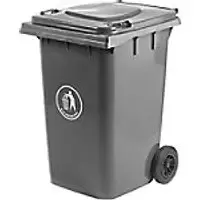 Image of GPC Dark Grey Wheeled Bin, 360L