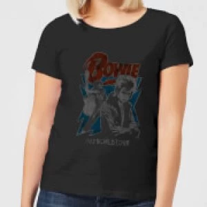 Image of David Bowie 72 Tour Womens T-Shirt - Black - M