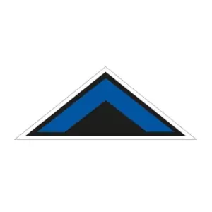 Image of Blue Arrow Chevron Symbol' Floor Graphic (800mm x 320mm)