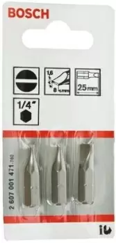 Image of Bosch Slotted Screwdriver Bit 3 pieces, SL8