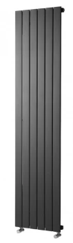 Image of Wickes Haven Flat Panel Vertical Designer Radiator - Anthracite 1800 x 630 mm