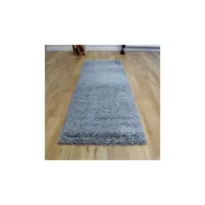 Image of Homespace Direct - Twilight Grey 65x130cm Rug Carpet Large Rugs Thick Pile Soft Living Room Bedroom Easy Care - Grey