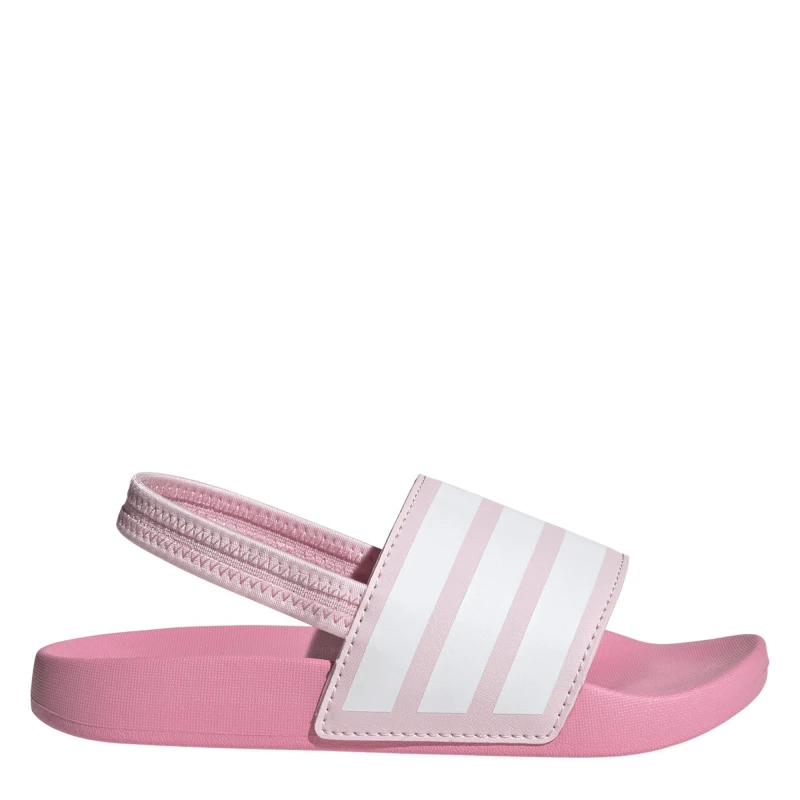 Image of adidas Adilette Estrap Slides Kids Pink/White male C10 (28)
