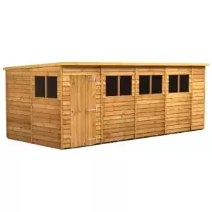 Image of Power Sheds 18 x 8ft Pent Overlap Dip Treated Shed