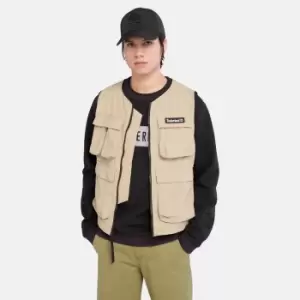 Image of Timberland Utility Cargo Gilet For Men In Beige Beige, Size S