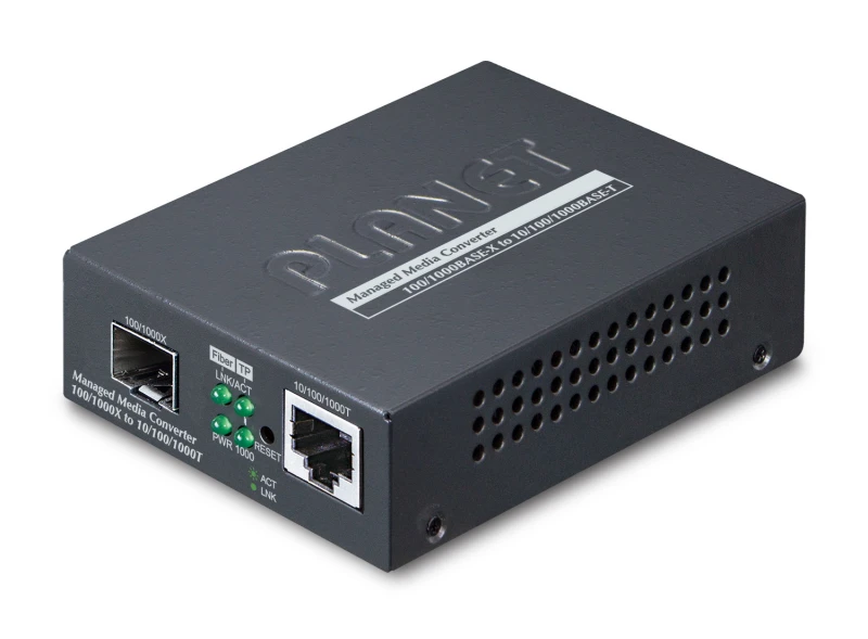 Image of PLANET Web/SNMP Man network media converter Black