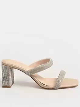 Image of Long Tall Sally Diamante Bling - Nude, Natural, Size 10, Women