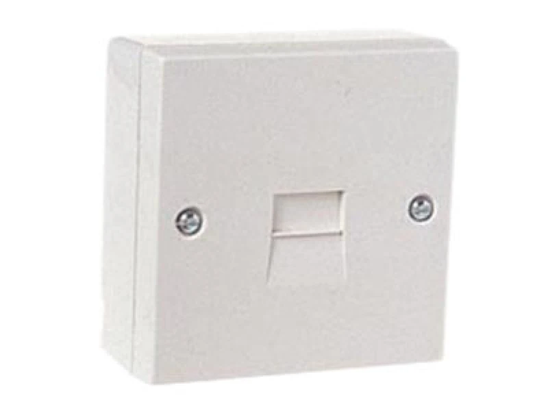 Image of Dencon 7201 Telephone Socket 1 Way White Dcn7201
