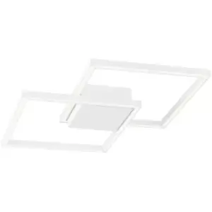 Image of Netlighting Merano Atlanta Integrated LED Semi Flush Light White Aluminium LED 2