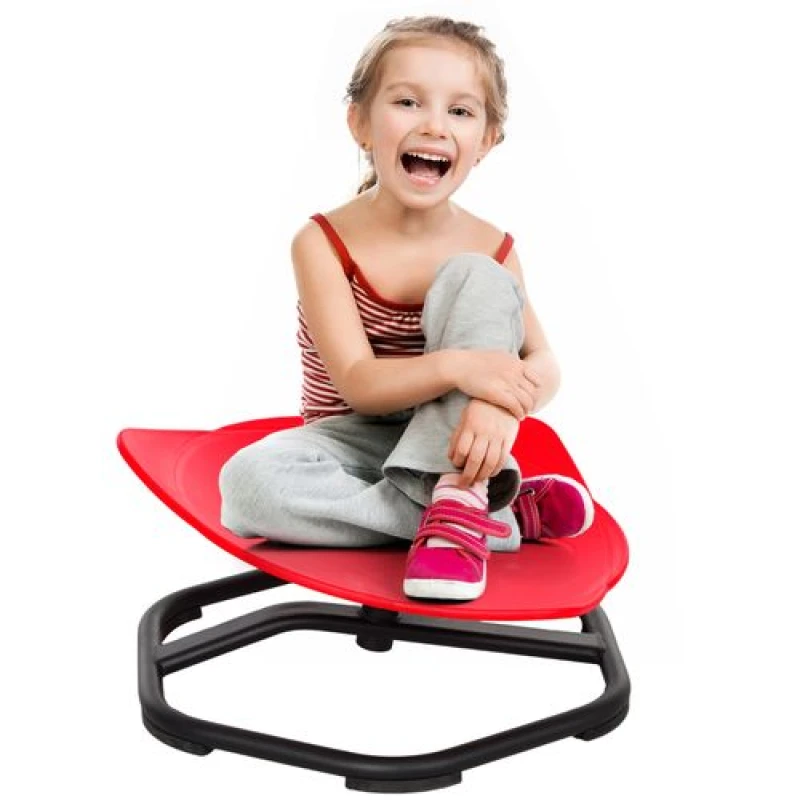 Image of AIYAPLAY Spinning Chair for Autism Sit and Spin, Coordination & Balance, Red Red