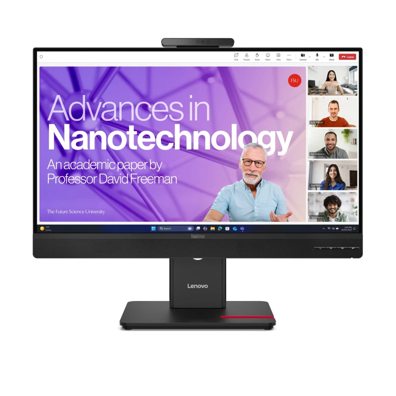 Image of Lenovo ThinkVision T27QD-4v computer monitor 68.6cm (27") 2560 x 1440 pixels Wide Quad HD LED Black 64B8UAT1UK