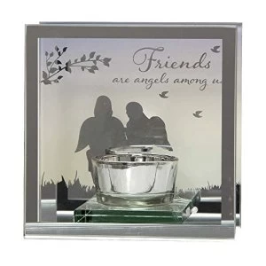 Image of Reflections Of The Heart Mirror Tealight Holder - Friends