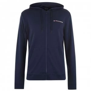Image of Tommy Sport Flag Hoodie - 401 Navy