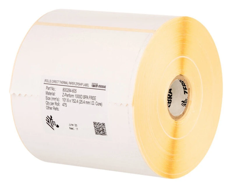 Image of Zebra Zebra Z-Perform 1000T White Self-adhesive printer label 880026-050