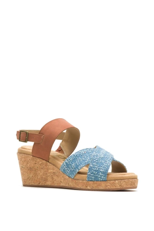 Image of Hush Puppies Womens Willow X Band in Blue Size: 4 Blue Female 4
