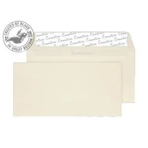 Image of Blake Creative Colour DL 120gm2 Peel and Seal Wallet Envelopes Vanilla
