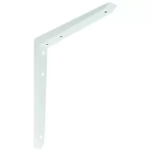Image of Mitred White Shelf Bracket - 250 x 250mm