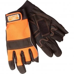Image of Bahco Carpenters Fingerless Work Gloves XL