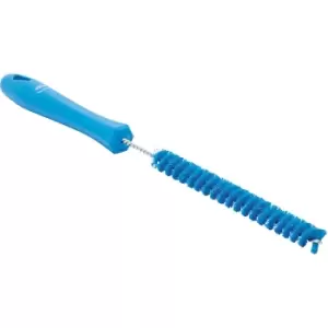 Image of Vikan Pipe brush with handle, hard, Ø 15 mm, pack of 15, blue