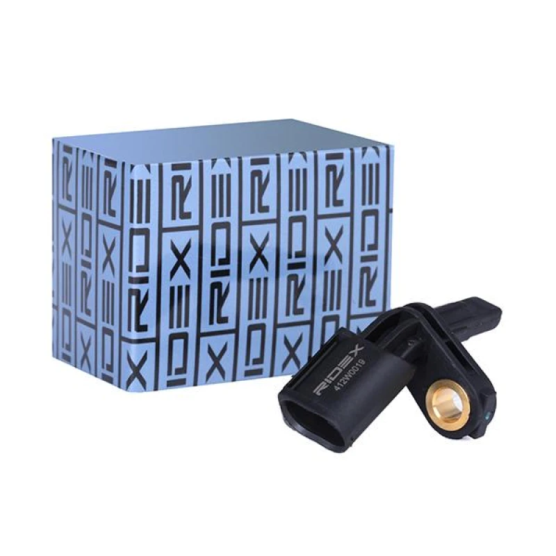 Image of RIDEX 412W0019 ABS Sensor Front Axle Right Sensor,wheel speed (412)