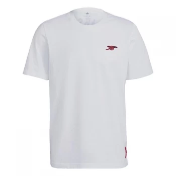 Image of adidas Arsenal Graphic T-Shirt Mens - White