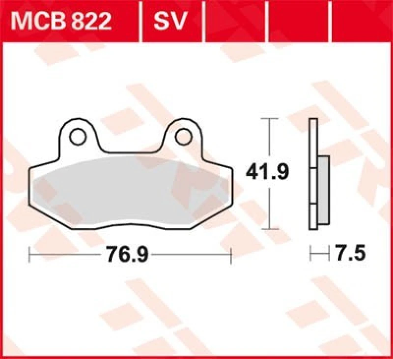 Image of TRW Lucas Brake lining MCB822