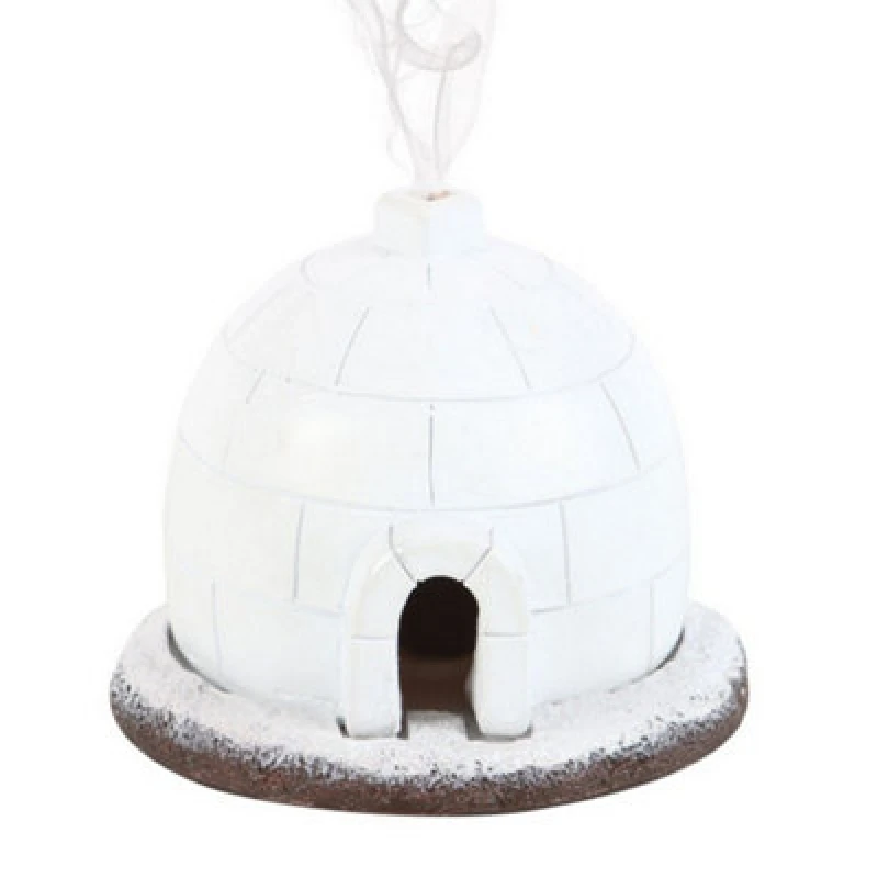 Image of Something Different Something Different Igloo Winter Incense Cone Holder in White White One Size Unisex 5063574333023