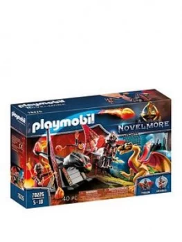 Image of Playmobil 70226 Novelmore Knights Burnham Raiders Dragon Training With Fireball Catapult