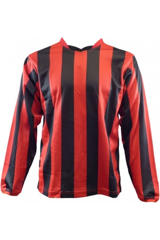 Image of Carta Sport Carta Sport Men Newcastle Vertical Jersey Football Shirt in Red Size: X-Small Red XS Male 5063107233295